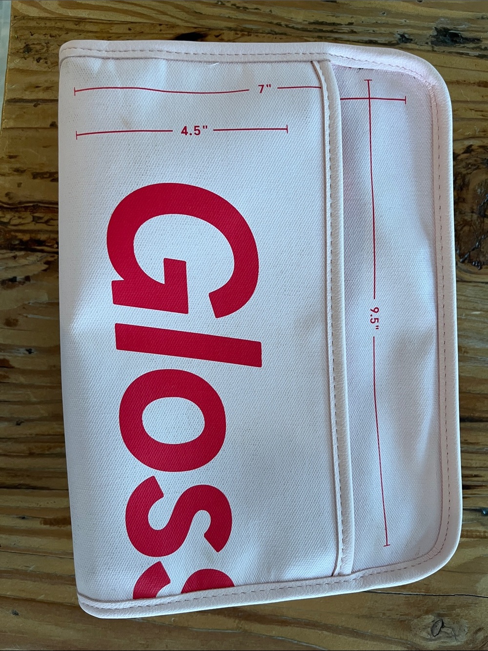 Glossier makeup bag